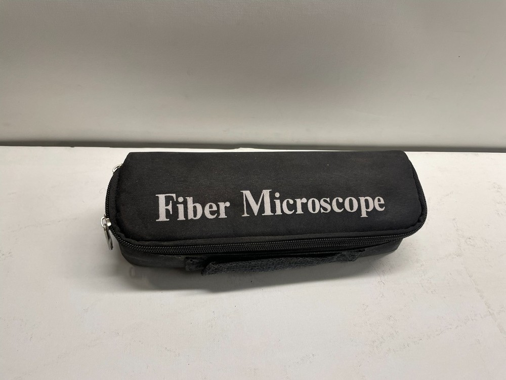 400X Fiber Optic Inspection Microscope with Case – Handheld Connector Scope