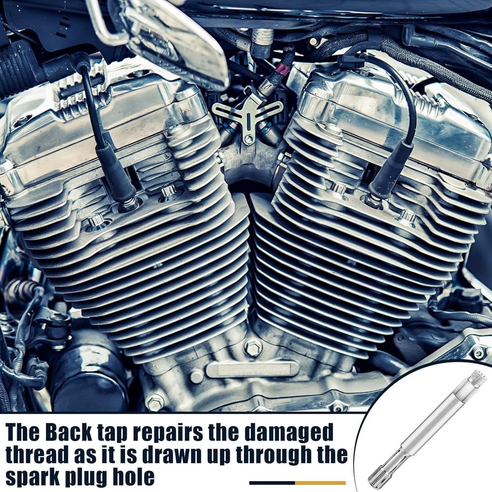 14 mm Back Tap Spark Plug Thread Tool M14x1.25 Limited Access Spark Plug Thre...