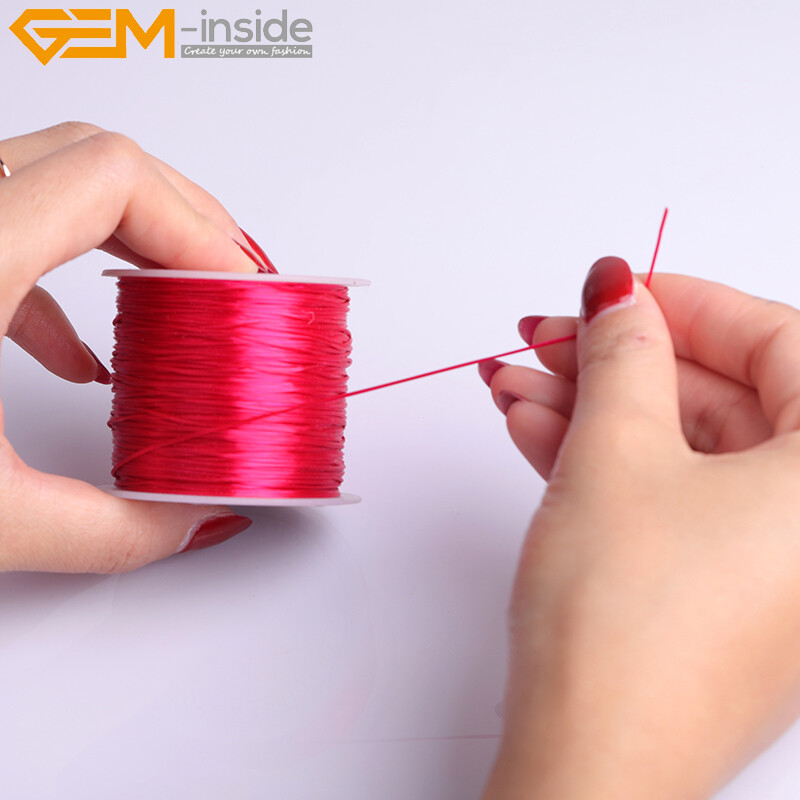 60 Yards 0.6mm Elastic String Stretch Cord Jewelry Making Beading Thread 1 Piece