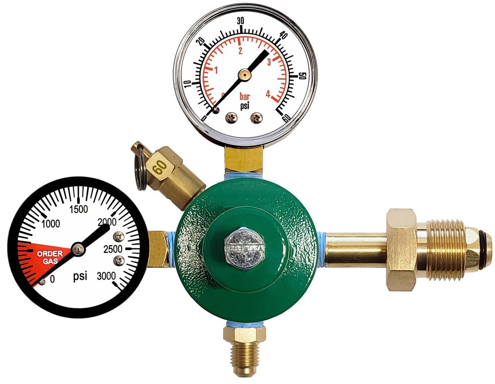N₂ PRIMARY REGULATOR - 1/4" MFL OUTPUT-  60:3000 GAUGES