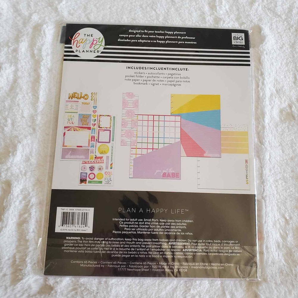 The Happy Planner Big Planner Accessories Pack Teacher Edition