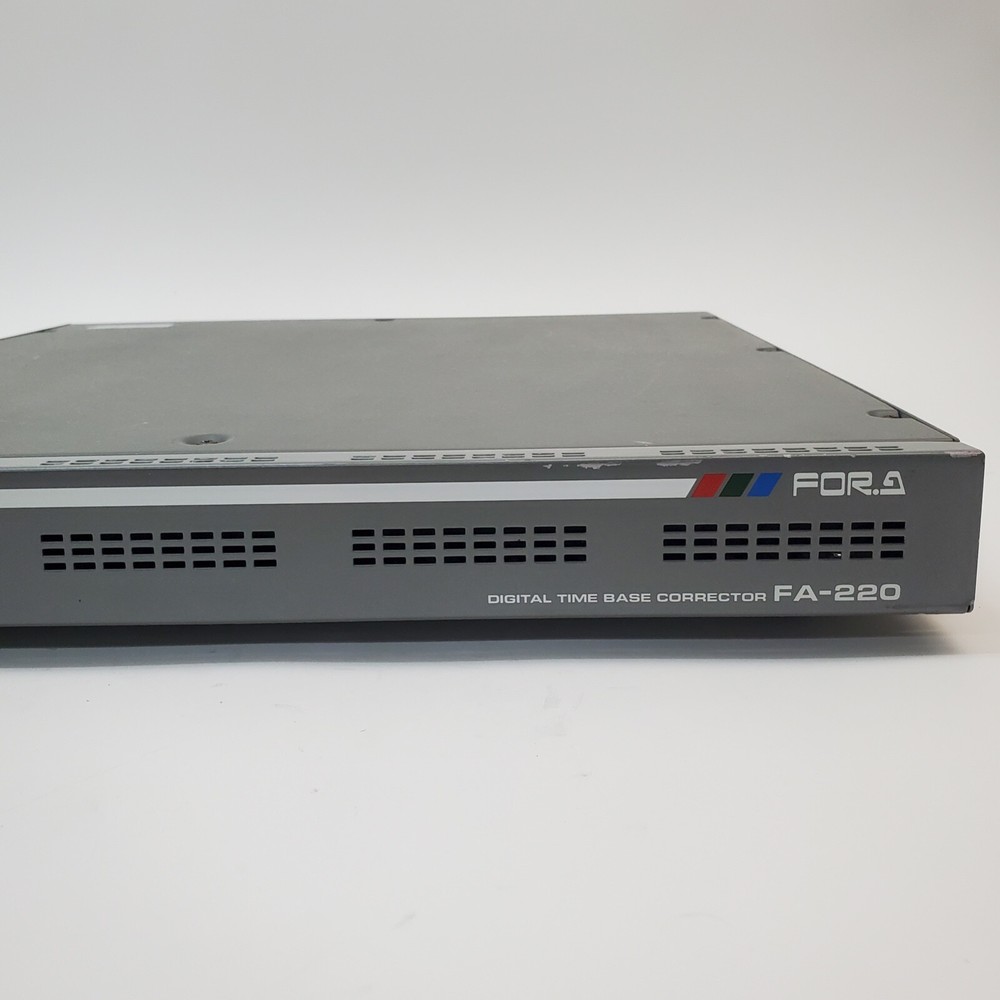 FOR-A FA-220 Digital Time Base Corrector TBC NTSC Synchronizer Powers On READ
