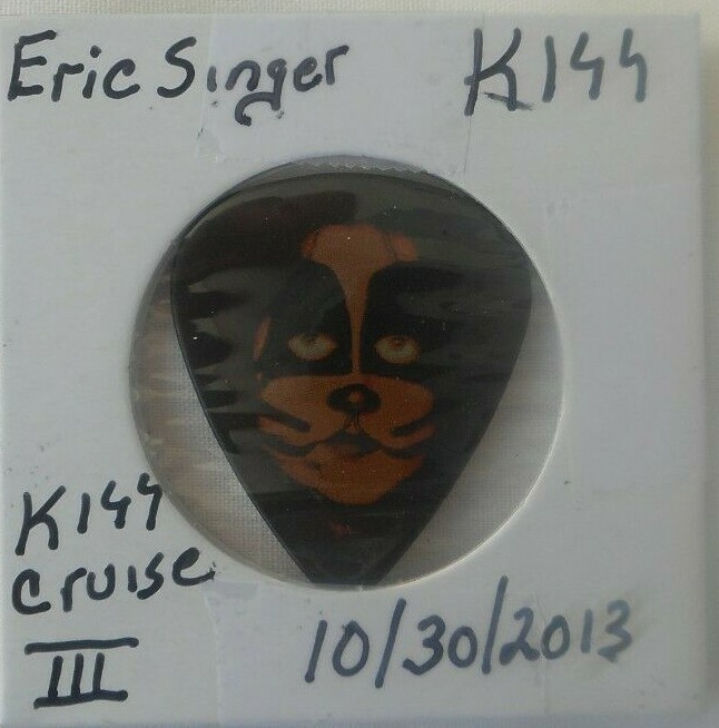 Kiss Eric Singer  Guitar Pick  Halloween Gig  10/30/2013