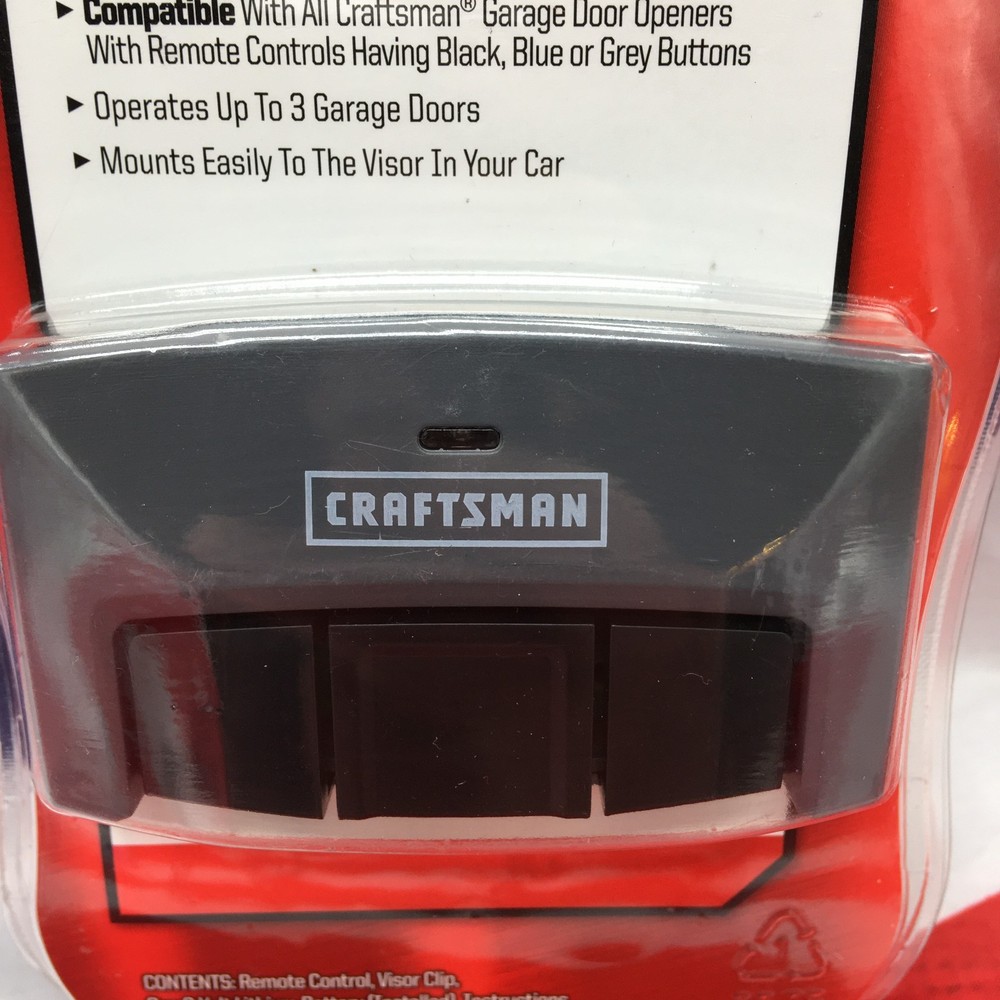 NEW Craftsman 3-Function Visor Remote Control Garage Door Opener 930498