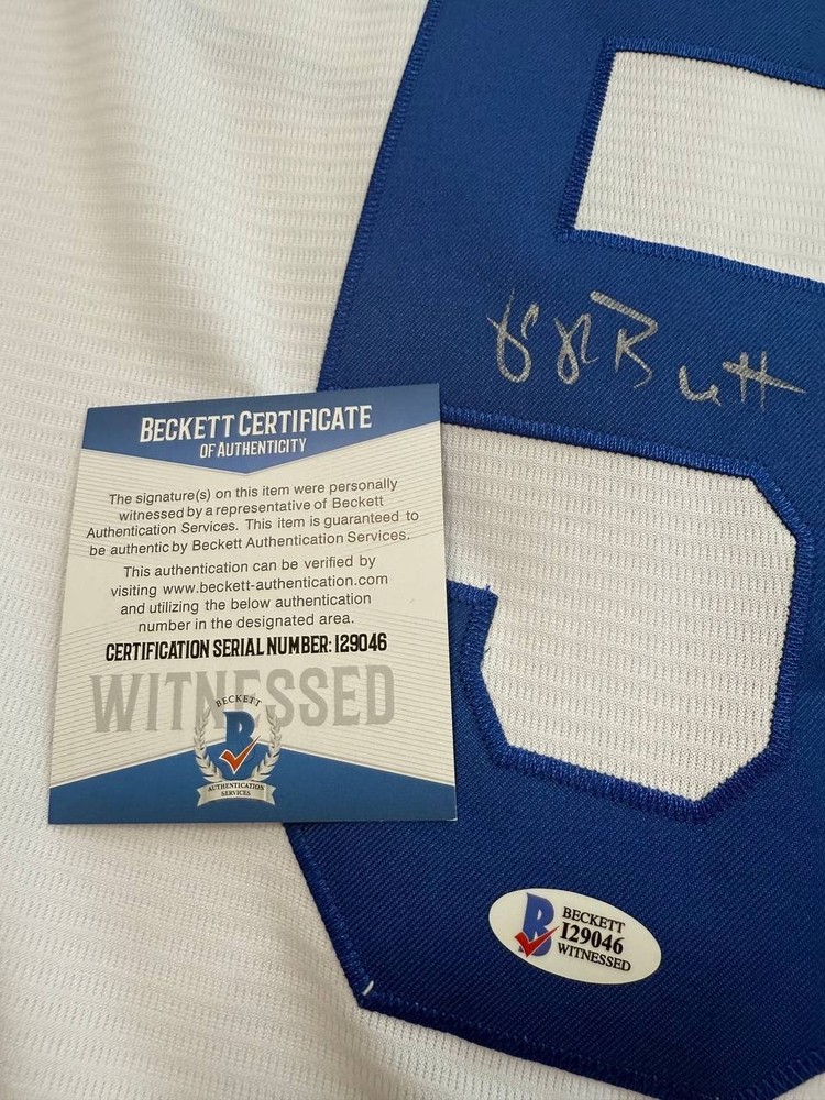 Hand Signed George Brett Autographed MLB Jersey BAS Authentication