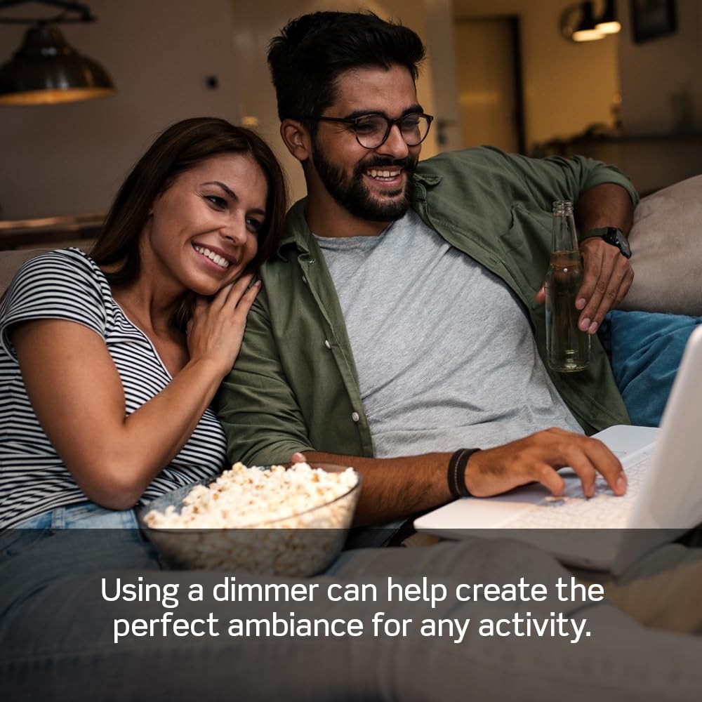 Decora Slide Dimmer Switch for Dimmable LED, Halogen and Incandescent Bulbs, ...