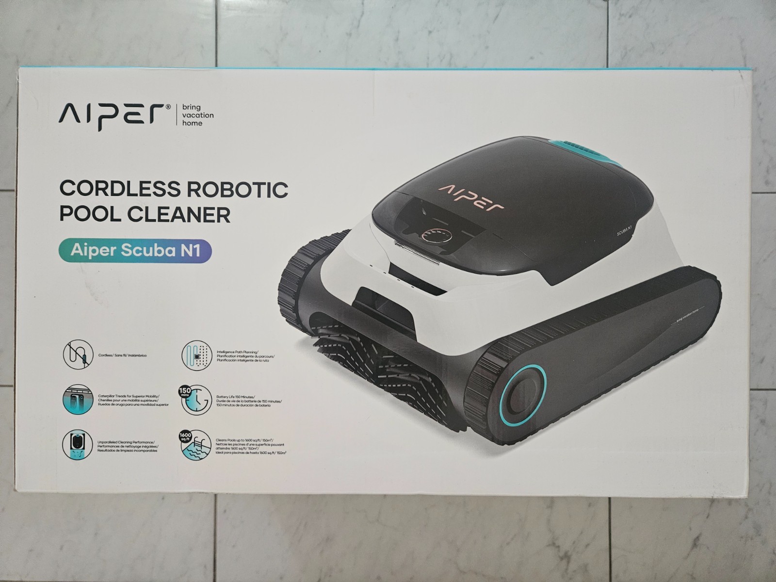 Brand NEW Aiper Scuba N1 Cordless Robotic Pool Cleaner Pools Up to 1600SQ.FT