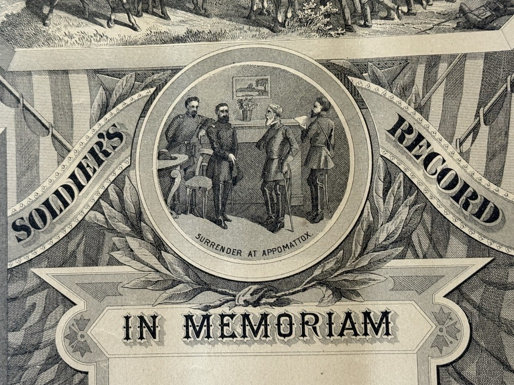 Civil War Blank Recognition Sheet 1860s