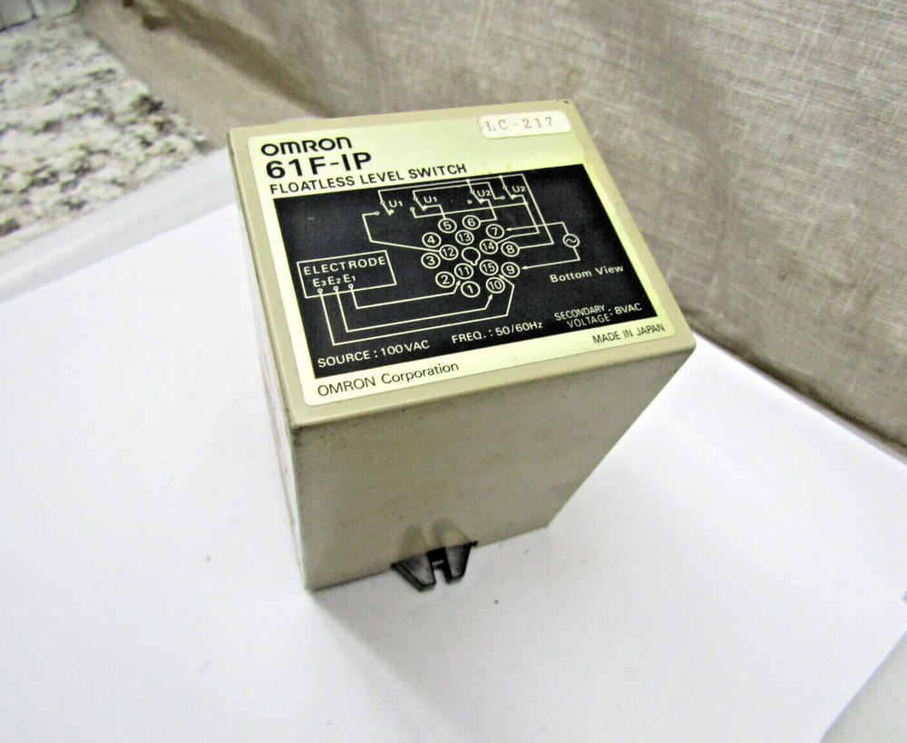 USED Omron 61F-IP Floatless Level Switch