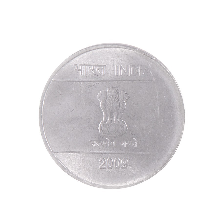India 2 Rupees, 2009, KM #327, Mint