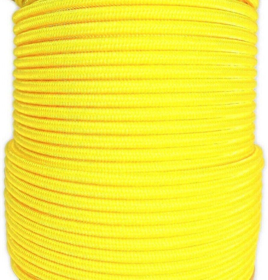 16mm 100m Polyester Rope Double Braid Arborist Lowering Tree Hi Visibility Fluro