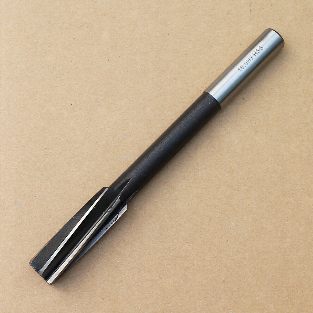 HSS Straight Shank Spiral Reamer H7 Select Size