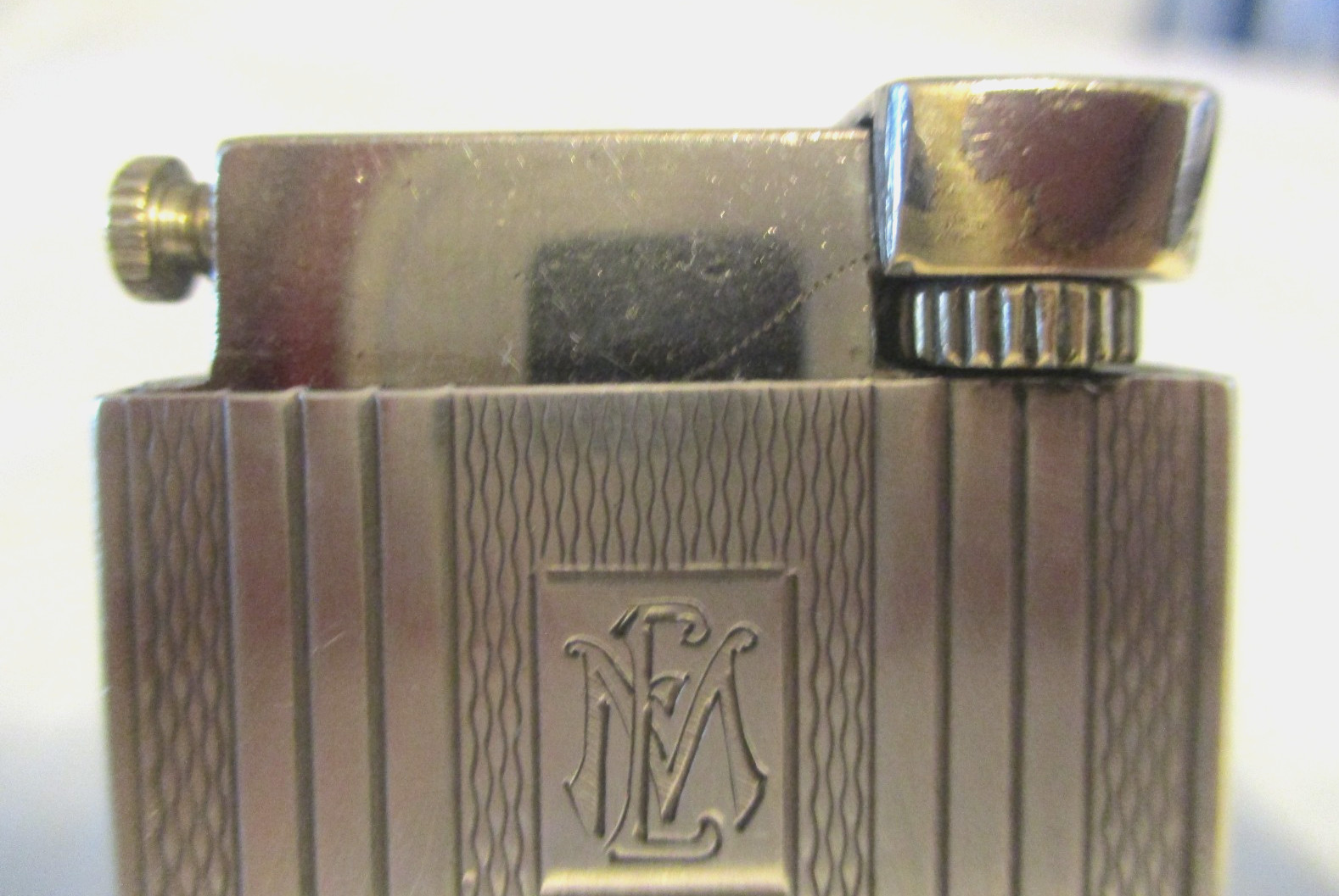 Art Deco Heavy Silver Lighter with Hall Marks ( Gamma) ?