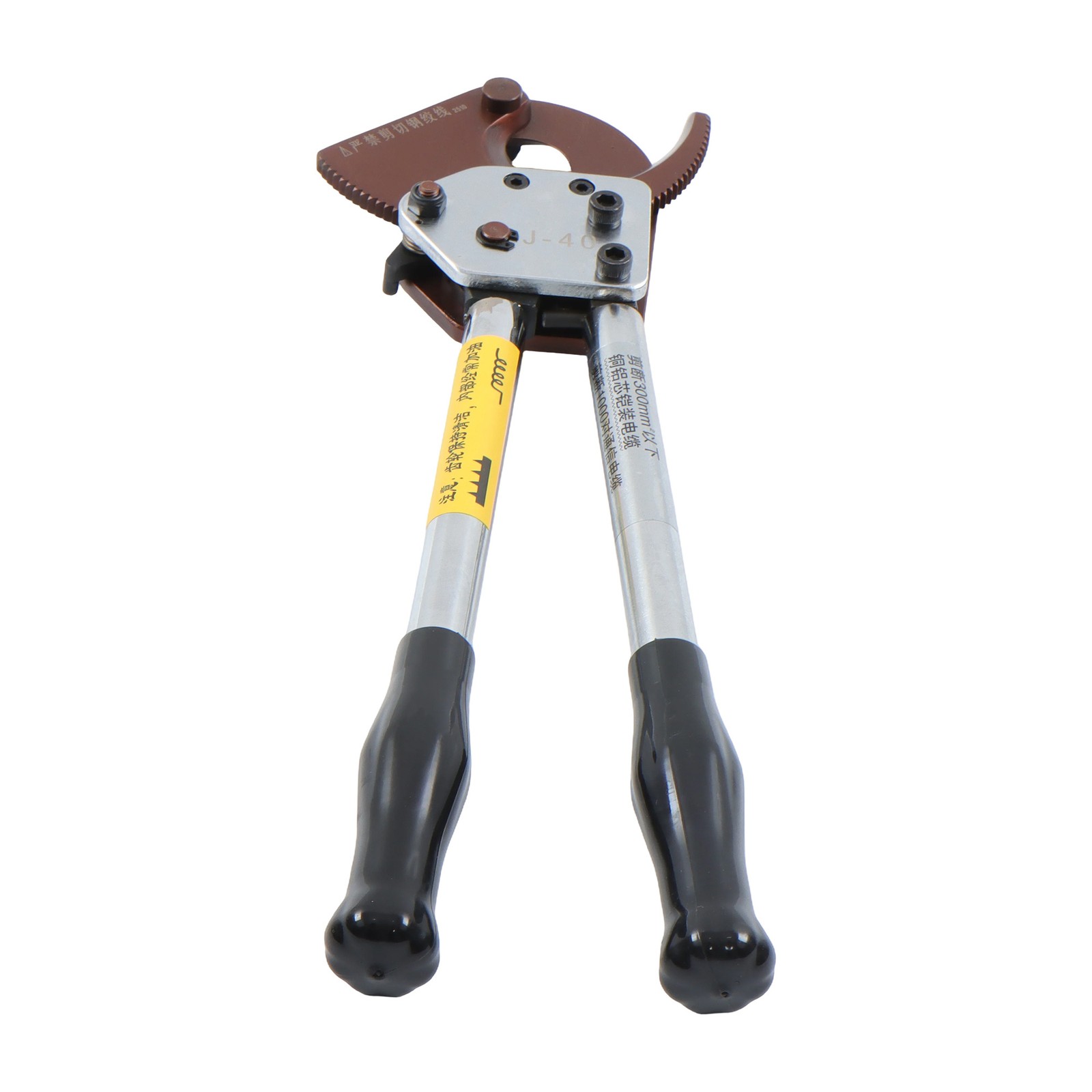 Heavy Duty Aluminum Copper Ratcheting Cable Cutters J40 300mm² Wire Cutter 600mc