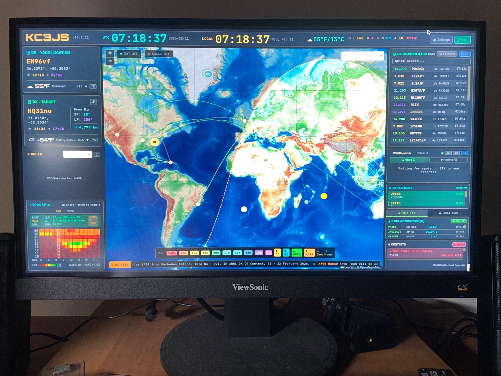 HamClock-Ham Radio World Clock on Pi-3B+ (Now Compatible with new OpenHamClock)