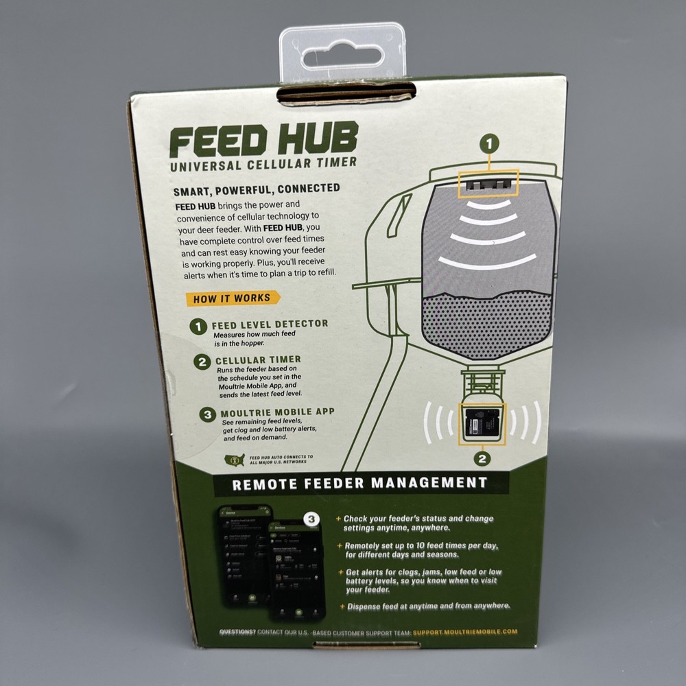 Moultrie Mobile Feed Hub Universal Cellular App Controlled Timer NEW SEALED BOX!