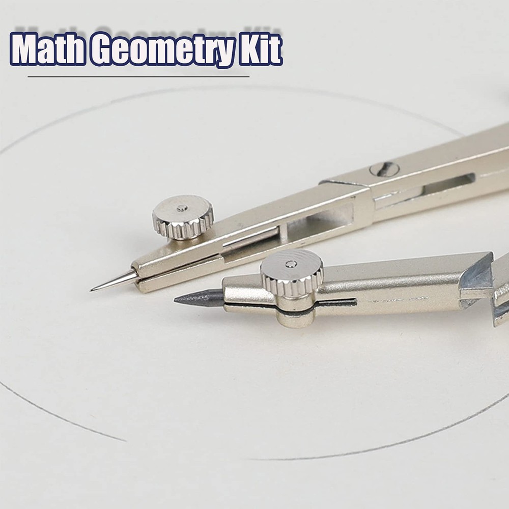 Compass Geometry Tool, 13PCS Compass and Protractors Set Math Geometry Drawin...