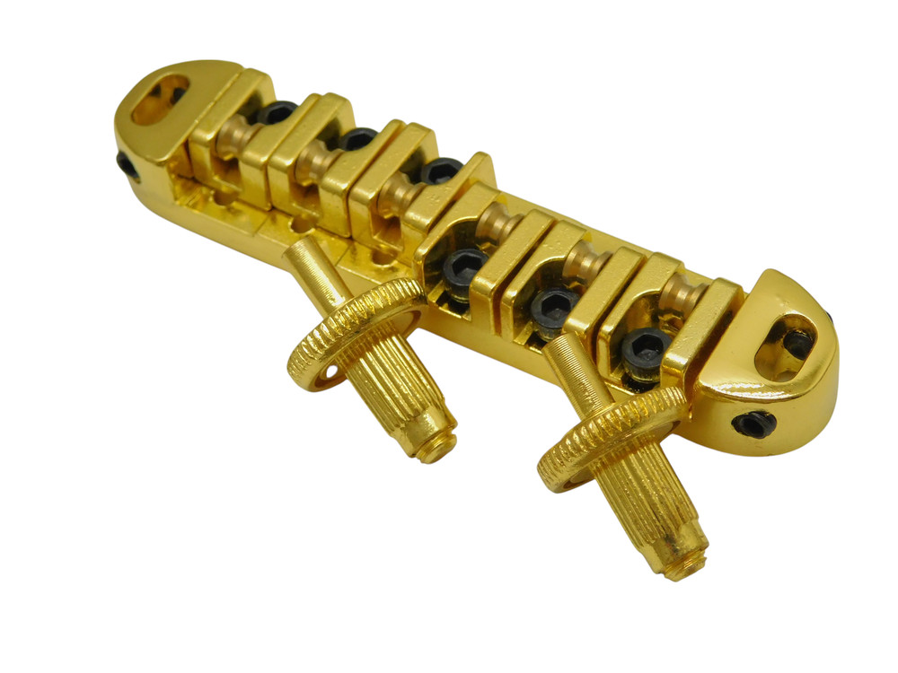 LOCKING ROLLER Bridge Gibson Les Paul Guitar-Gold Small Post