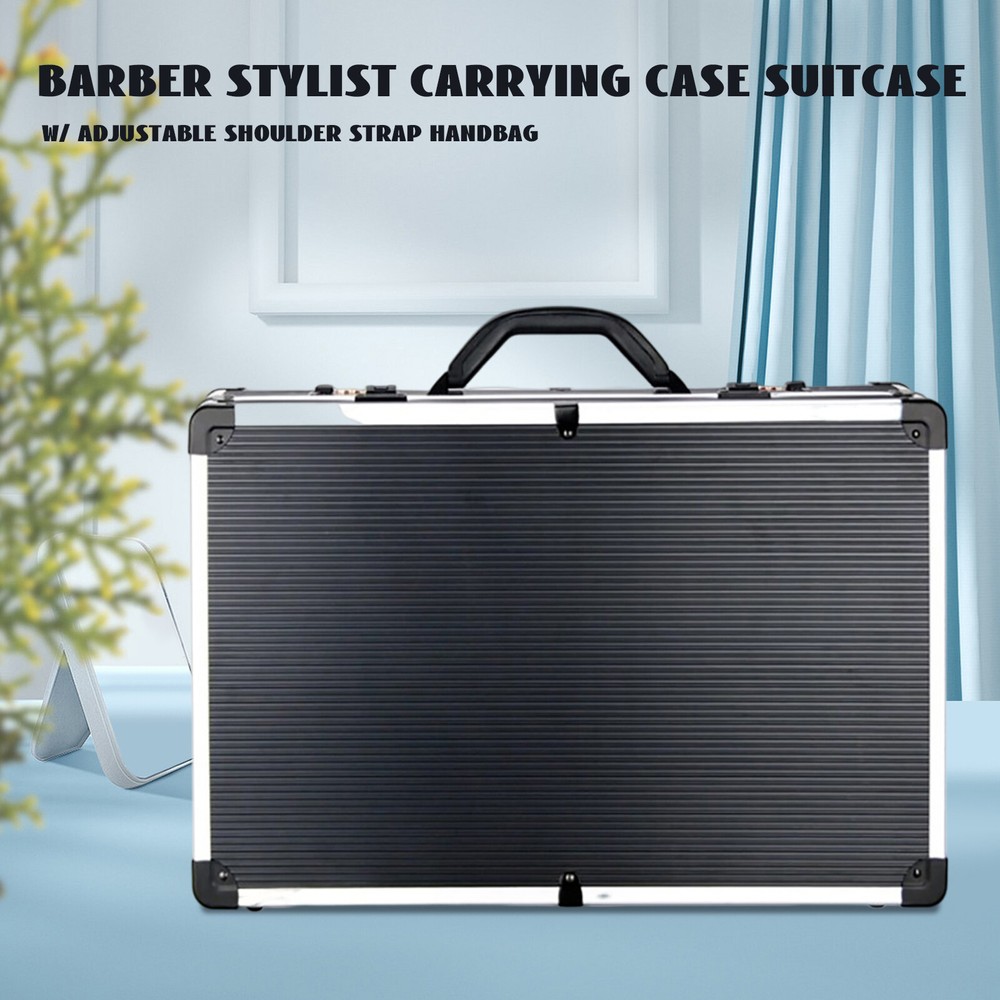 Toolbox Barber Carrying Case Storage Toolbox Hairdressing+2 Password Buckl Gift