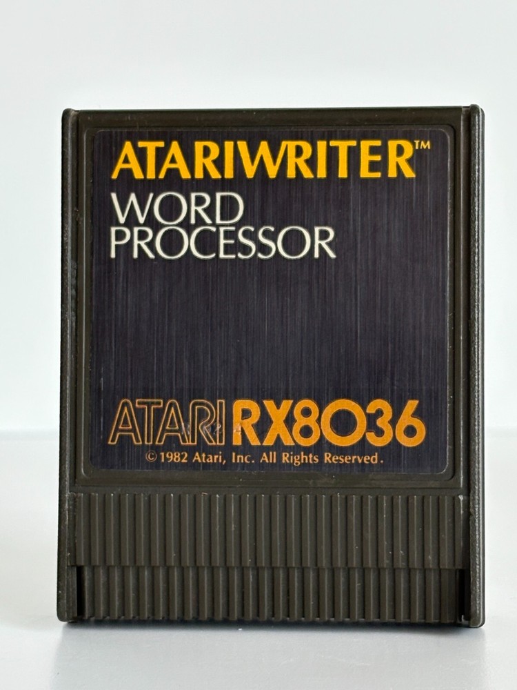 Atari Writer Word Processor Cartridge Computer Software 400/800 Untested Manual