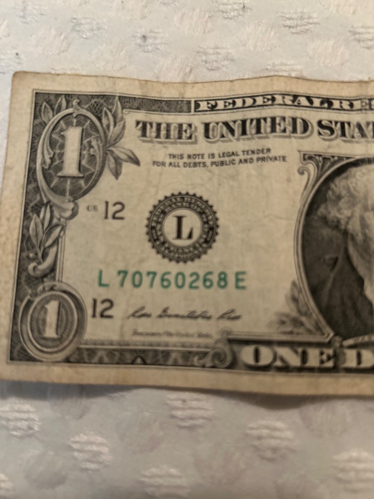 one dollar bill error print