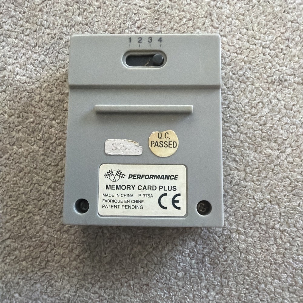 Memory Card PLUS - Nintendo 64 N64 Memory Card Controller Pak - Tested