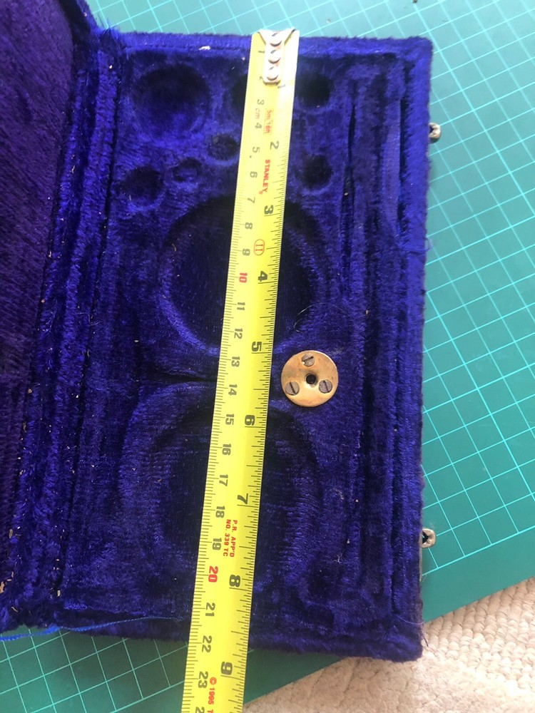 Vintage Brass Pocket Scales empty Case ONLY