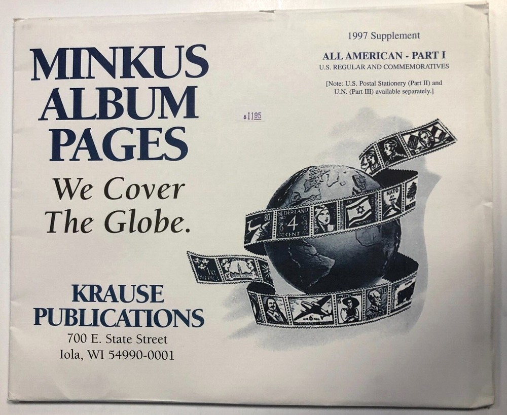 Minkus 1997 Part 1 All American Regular Commemorative Stamp Album Pages