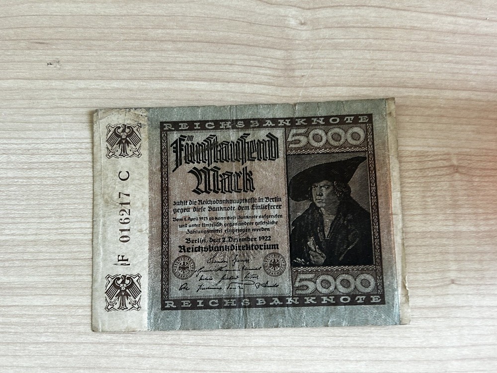 Germany 5000 Mark 1922 Bank Note