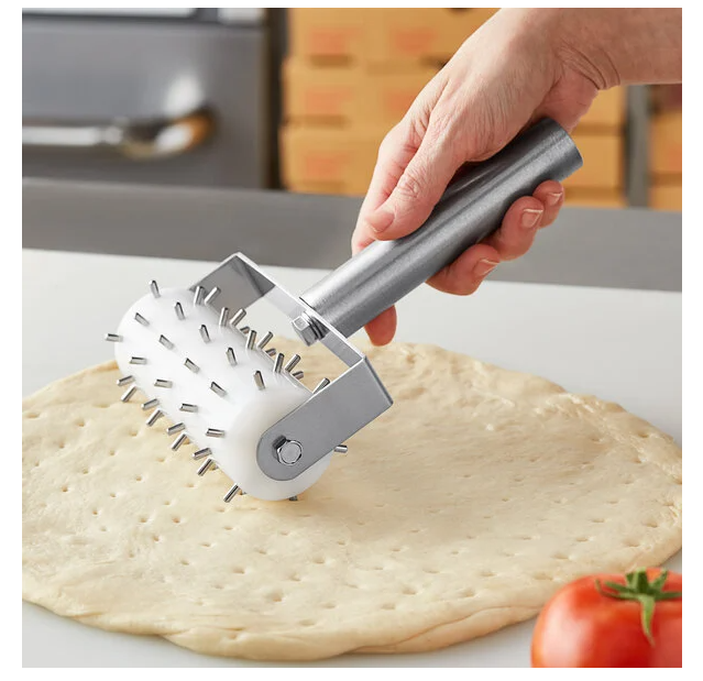 5 1/2" Wide Dough Docker with Stainless Steel Handle
