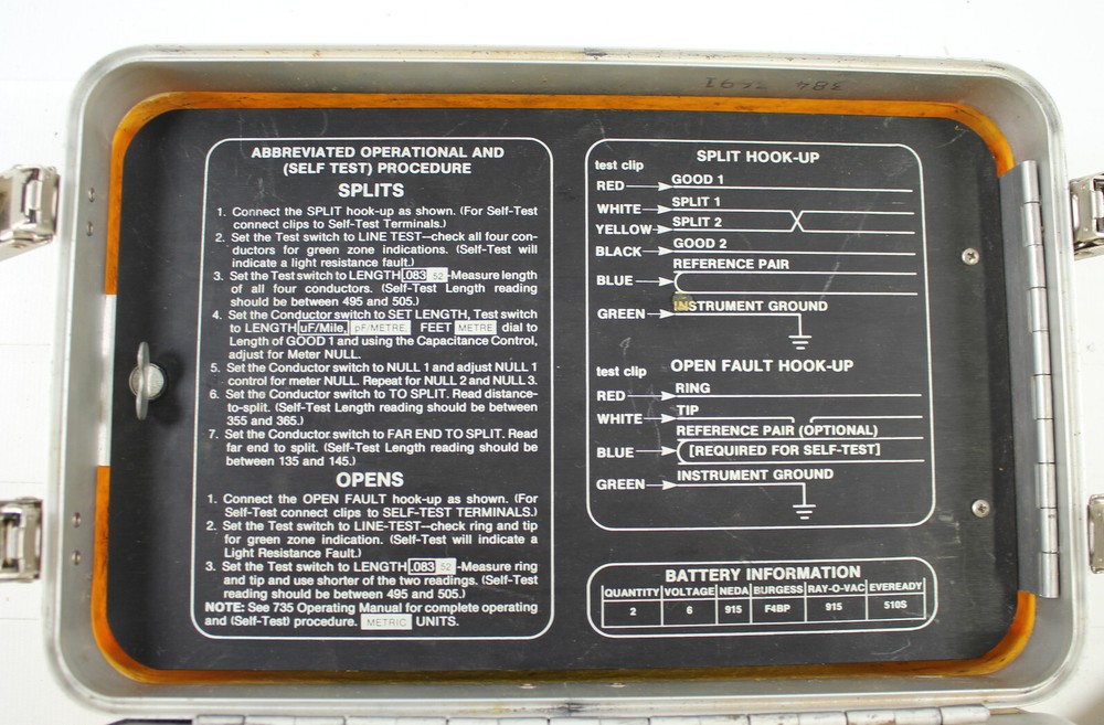 3M DYNATEL 735 Portable Open/Split Cable Fault Locator