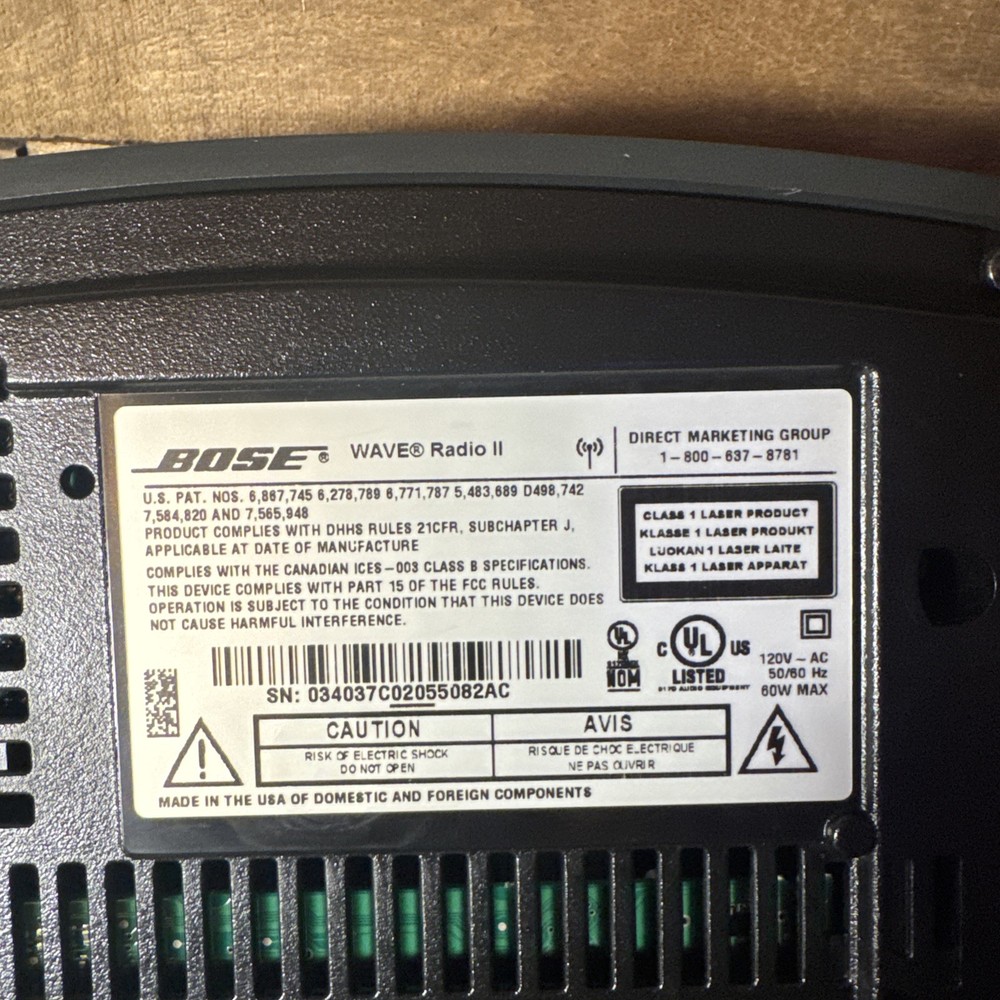 Bose Wave Radio AM/FM With Remote Grey *TESTED*
