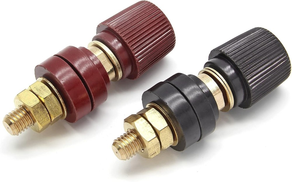 2 Pcs 3/8" Remote Battery Terminal Stud Battery Power Junction Post