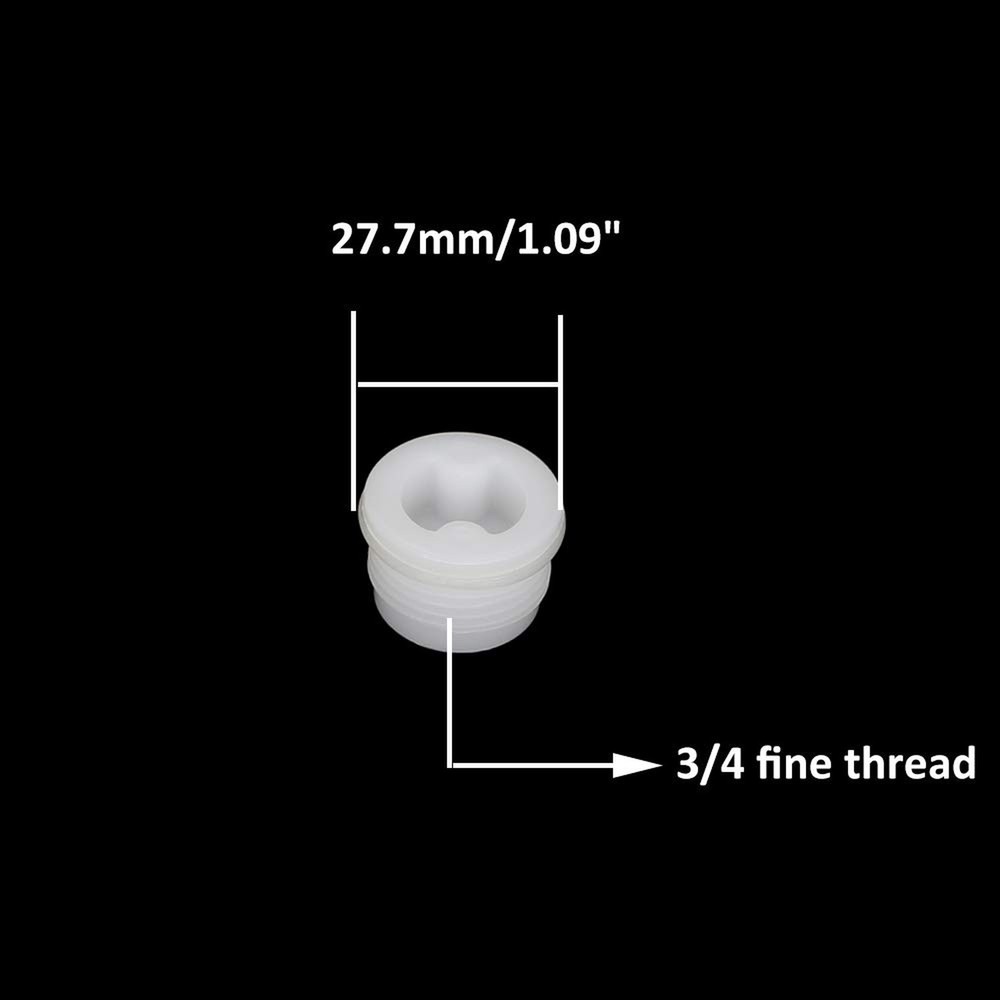 3/4" Bung Cap Fine Thread Plastic Drum Plug with Gasket for 55 Gallon Poly Dr...