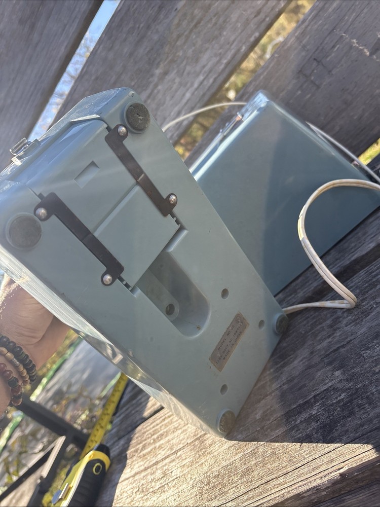 Sisters Electic Mini Sewing Machine Blue In Case Parts Only