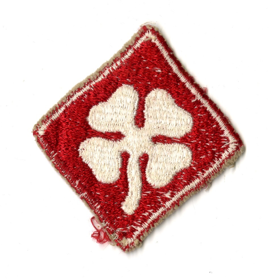 Fourth Army White Back Patch WWII Vintage Pearl Harbor Pacific Training