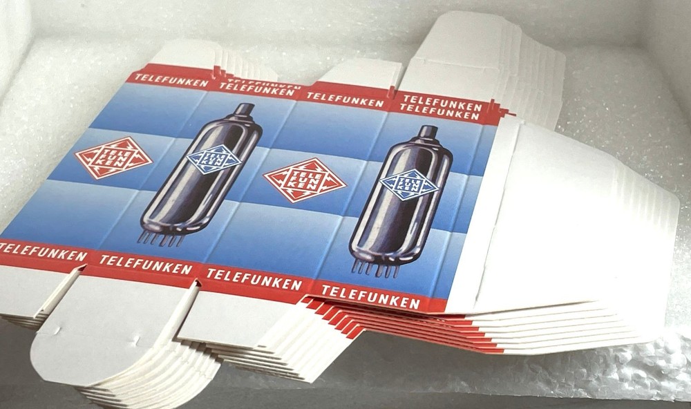 10 x Telefunken Box Box EL84 ECC83 89 x 26mm