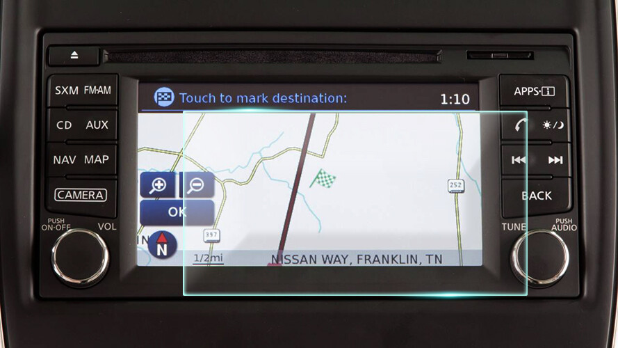 Crystal Clear Screen Protector for 2017 Nissan Frontier 5in non GPS Navigation