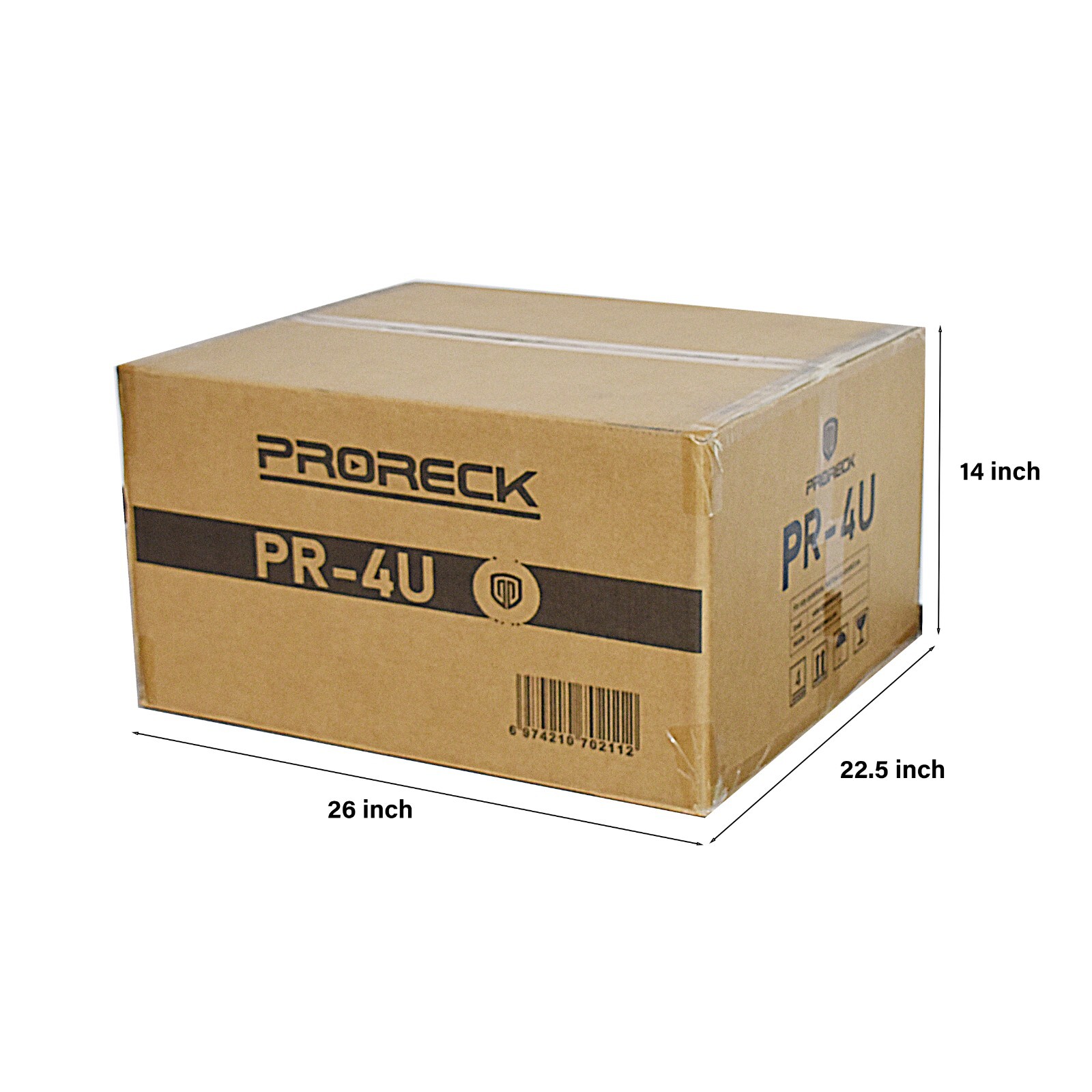 proreck Road Case Rack Case Stage 20'' With Slant Mixer Top, 4U Space, Plywood