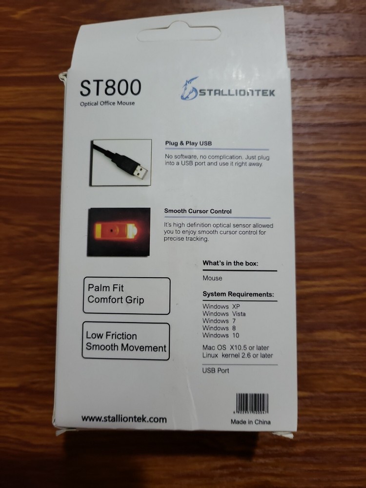 STALLIONTEK USB MOUSE MODEL ST800 NEW IN BOX