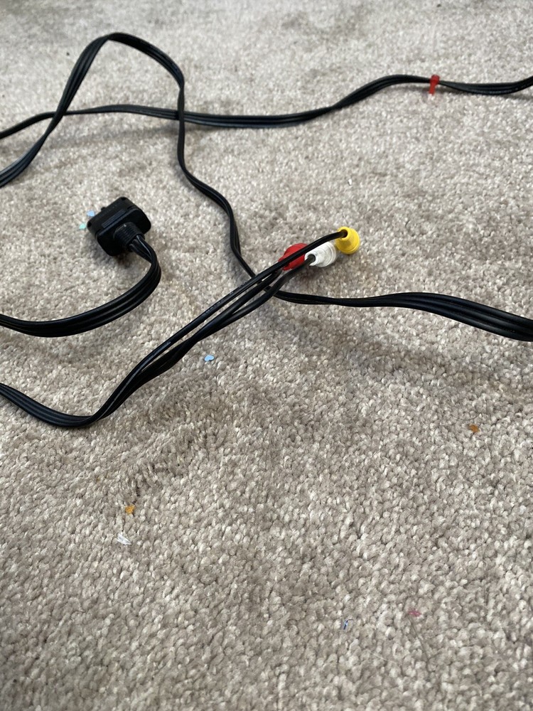 nintendo 64 console with hookups and 1 controller