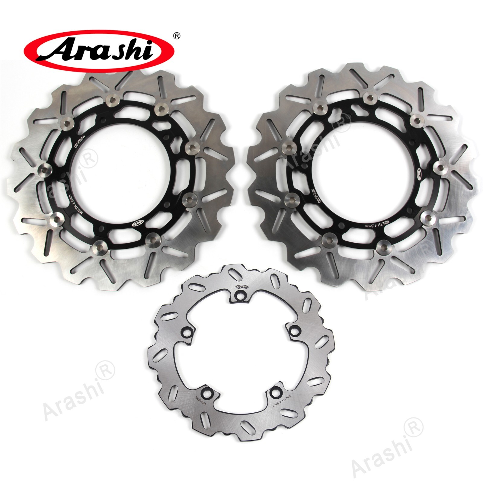 For Yamaha FZ-09 850 2014-2017 / YZF R7 2022 Front & Rear Brake Disc Rotor SET