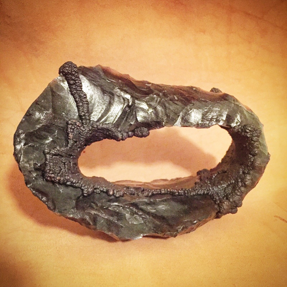 Möbius Strip, Obsidian And Copper