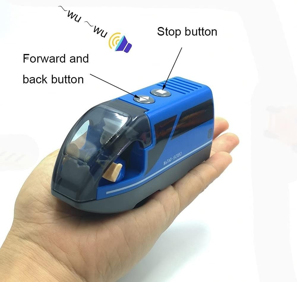 Lightweight Battery Engine Train Set with Figures - Compatible with Major Brands