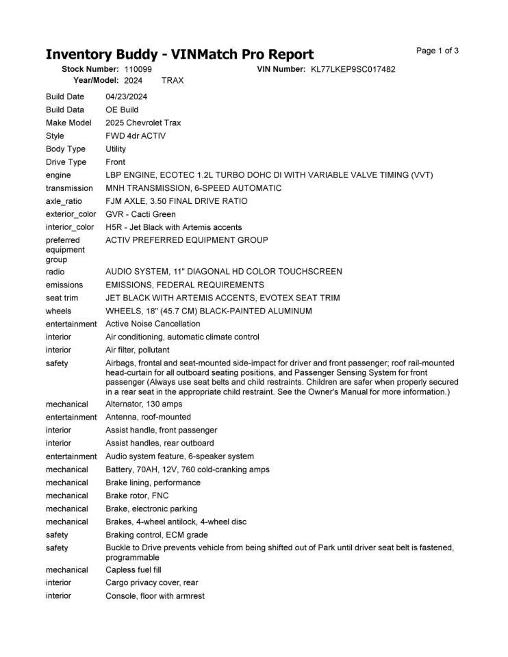 TRAX 2024 Camera/Projector 10298433