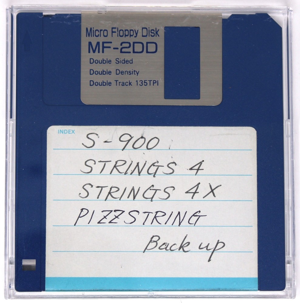 S-900 Strings 4 Strings 4X Pizzstring Backup Akai S900 Format Floppy Disk