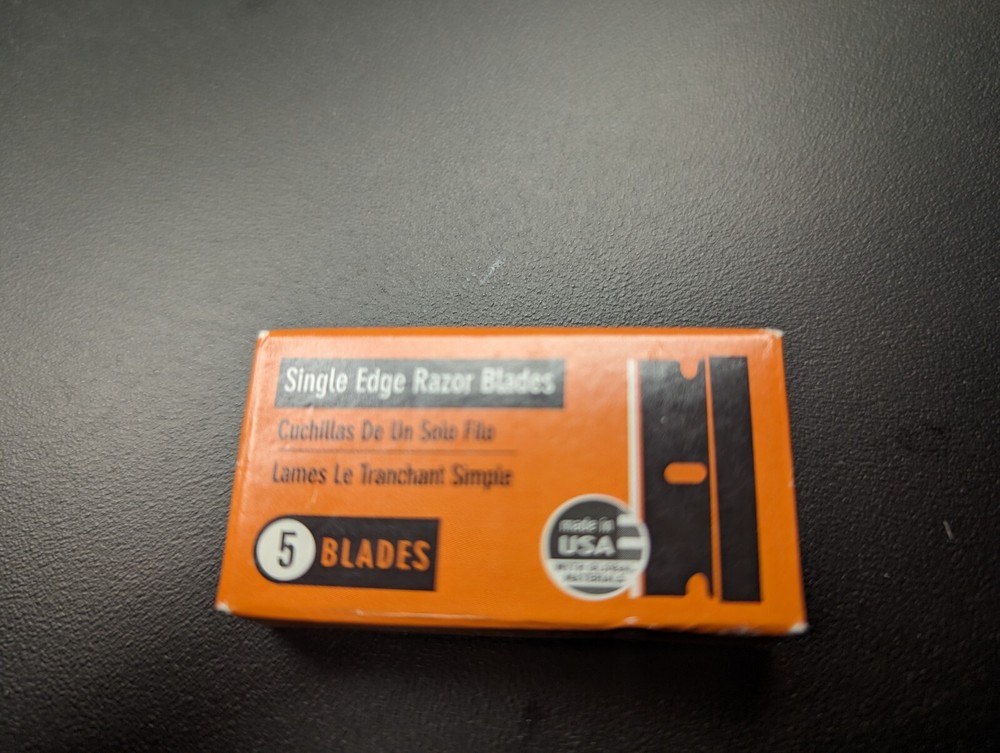 Single Edge .009 Razor Blades 5 Pack Made in USA