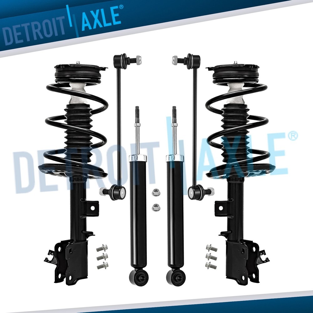 Front Struts Spring Rear Shock Absorbers Sway Bars for 2009 - 2014 Nissan Murano