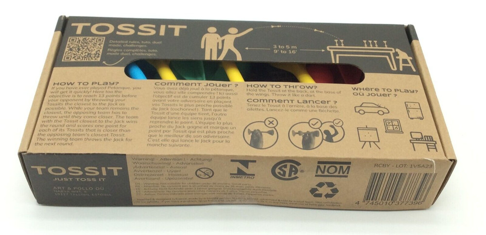 TOSSIT. Silicone Indoor Dart Game Large Set