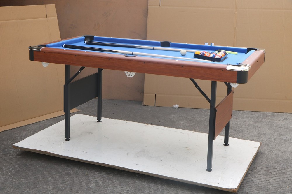 Folding Pool Table,Portable Billirad Table,Space-Saving Family Indoor Game Table